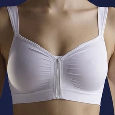 Carefix Anna Post-Op Seamless Zipper Front, White, XL