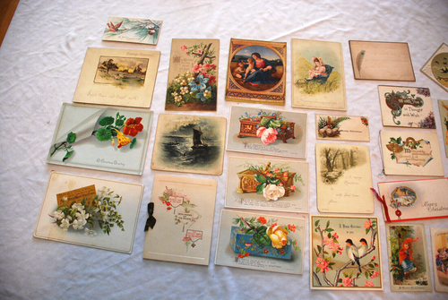 1st-(25) Antique Victorian CHRISTMAS-Holiday Trade Cards, (5 are booklets) - Picture 2 of 14