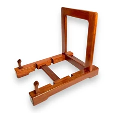 Japanese Wooden Plate Rack Dish Stand Utensils Book Used in Senchado Decor Japan