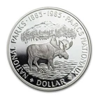 CANADIAN Canada 1985 NATIONAL PARKS MOOSE .500 Silver Dollar Proof .375ASW Coin