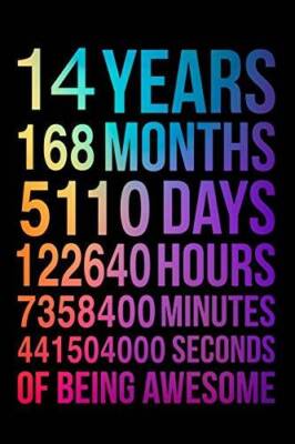 14 Years of Being Awesome: Blank Lined Journal, Notebook, Planner Awesome - GOOD