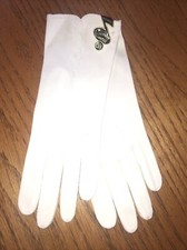 NWT Vintage Crescendoe 6 1/2 White Gloves Evening Wear 9.5 inches