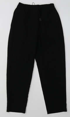 Zara Mädchen schwarz Polyestermischung Caprihose Größe 9 Monate zum Binden
