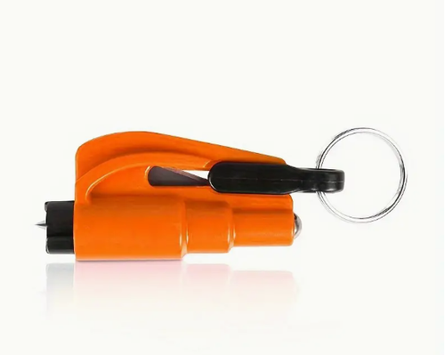 Kit Sécurité Voiture XOXVURI 2 En 1 - Brise-vitre + Coupe-ceinture + Sifflet, Pour Urgence Et évacuation