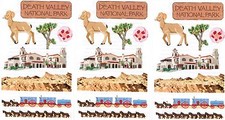 Álbum de recortes del Parque Nacional del Valle de la Mrs. Grossman ¡3 hojas!  Desierto