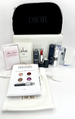 Dior Travel Gift 7pcs Set:Cosmetic Bag, Lipstick, J’adore, Miss Dior, Mascara