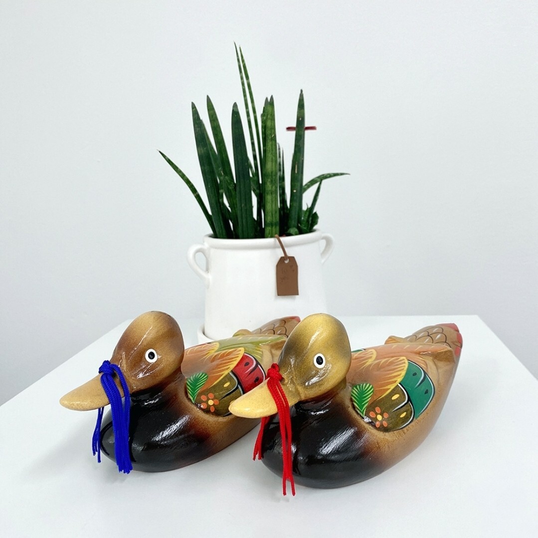 Korean Wedding Ducks Geese Wooden Mandarin 2ea Set High Quality | eBay