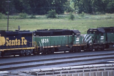 #ad #ad Original Train Slide Burlington Northern GP 28 #1535 06 2000 Galesburg IL #13 $4.60