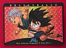 Dragon Ball Z Card No.323 Goten Trunks Prism Holo Rare Amada Made in Japan 1995