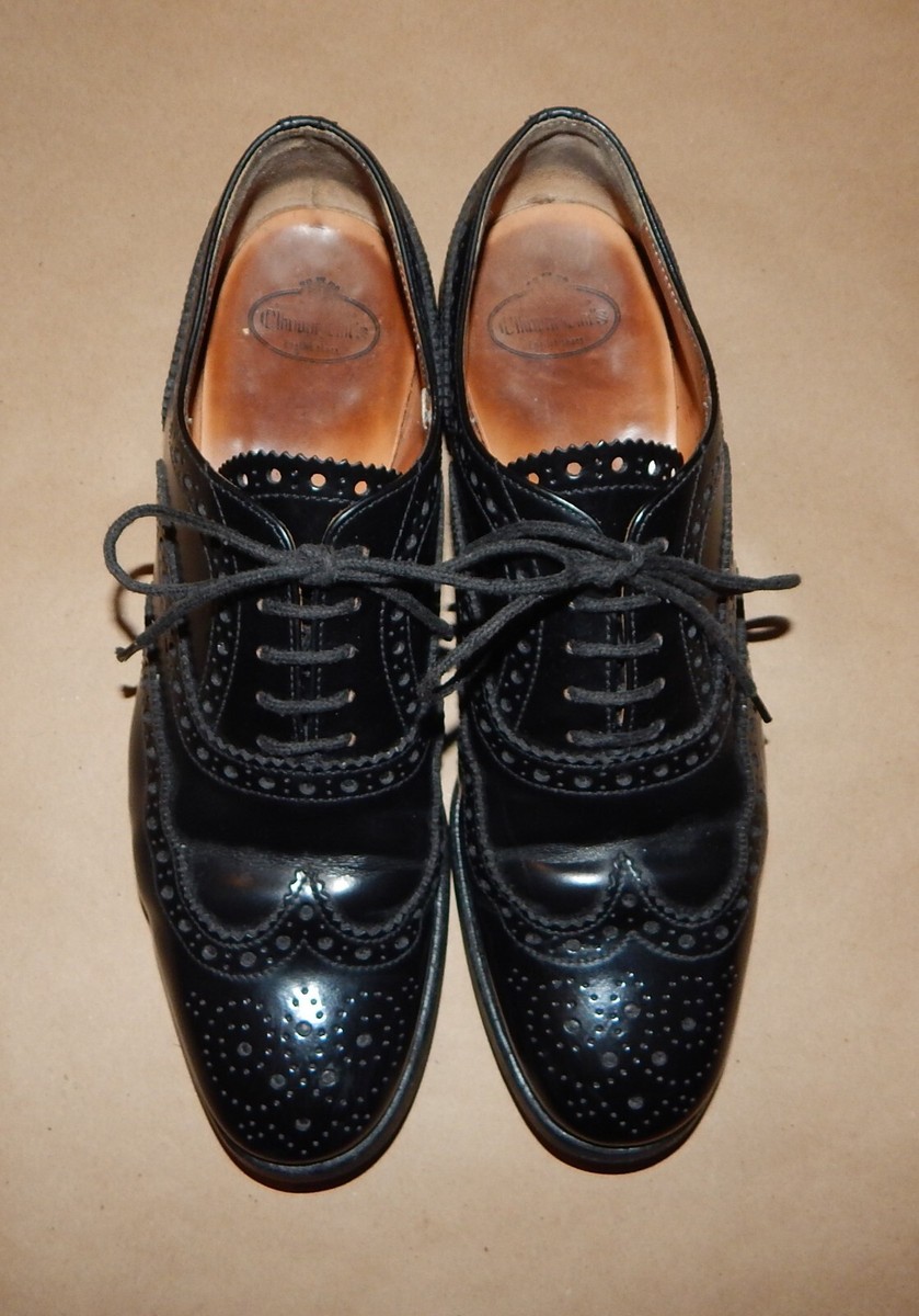 Church's Burwood Oxford Brogue Shoes, Woman, Black, 8.5 US Church's Burwood Oxford Brogue Shoes, Woman, Black, 8.5 US