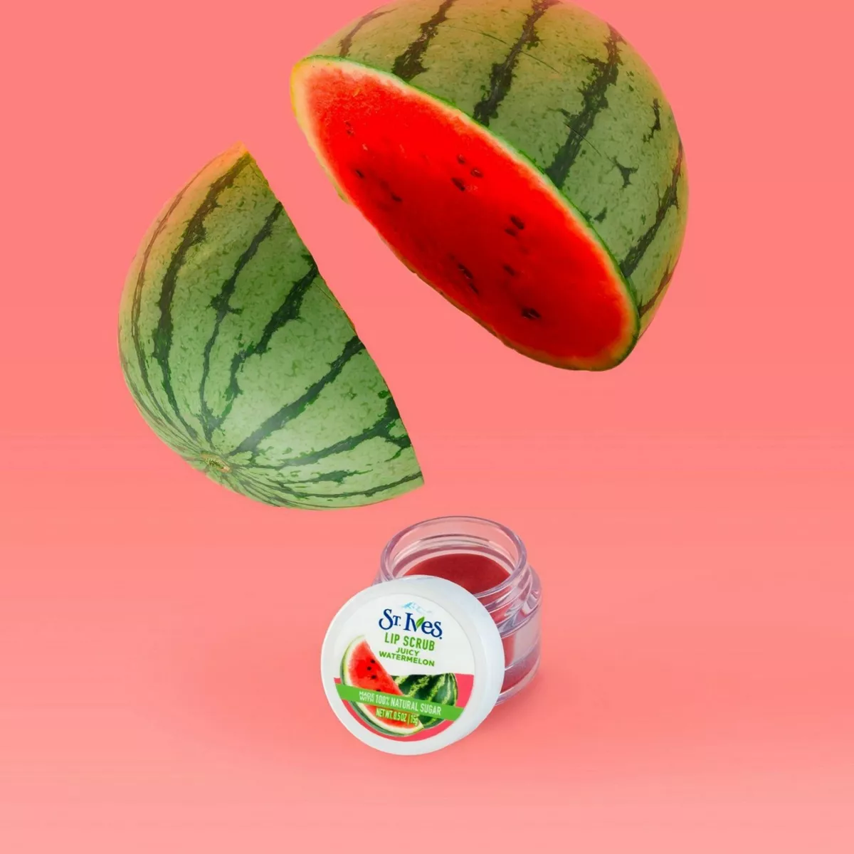 St Ives Lip Scrub Juicy Watermelon. Natural Nourishing Formula