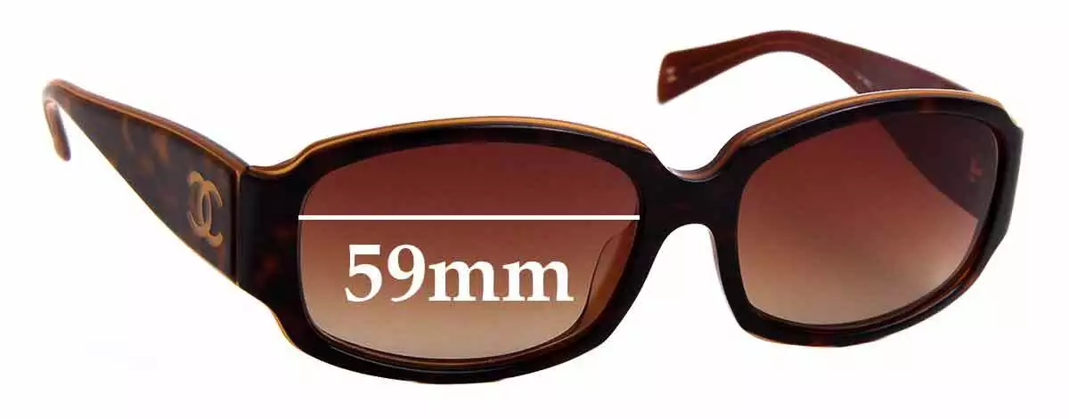 SFx Replacement Sunglass Lenses Fits Chanel 5144-a - 59mm Wide