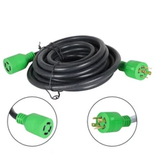 Labwork 25 Ft Generator Extension Cord 4 Prong Power Cable 10 4 30 Amp