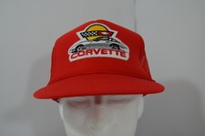 VTG NWOT Chevrolet Chevy Corvette Racing Flags Driving Snapback Hat Cap Nissin