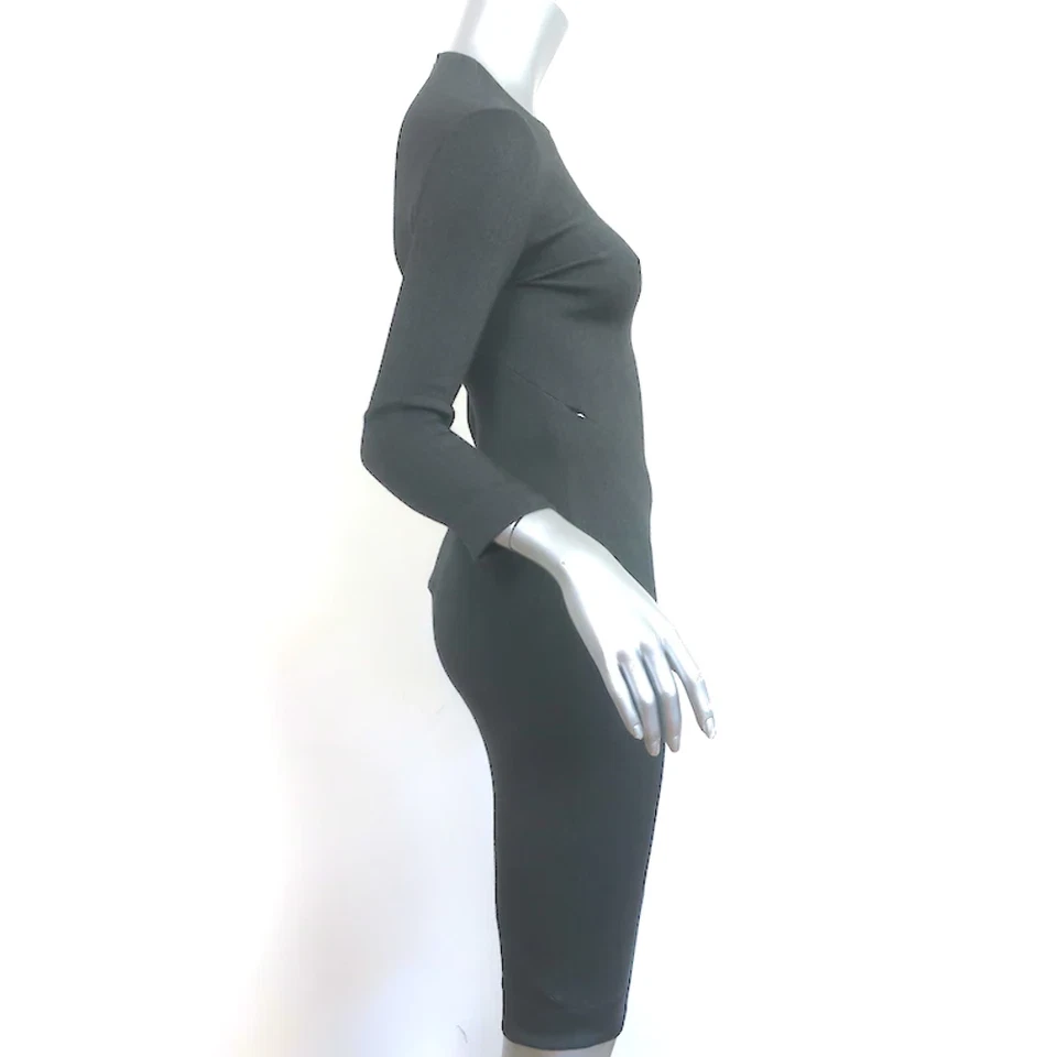 Vestido Vaina The Row Drista Gris Oscuro Elastizado Jersey Talla 0 Foto 3 de 4