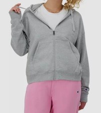 Champion Women's Gray Powerblend Full-Zip Hoodie Size XS