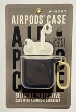 MVMT Airpods Case. Silicone Protective Case With Aluminum Carabiner New In Case.
