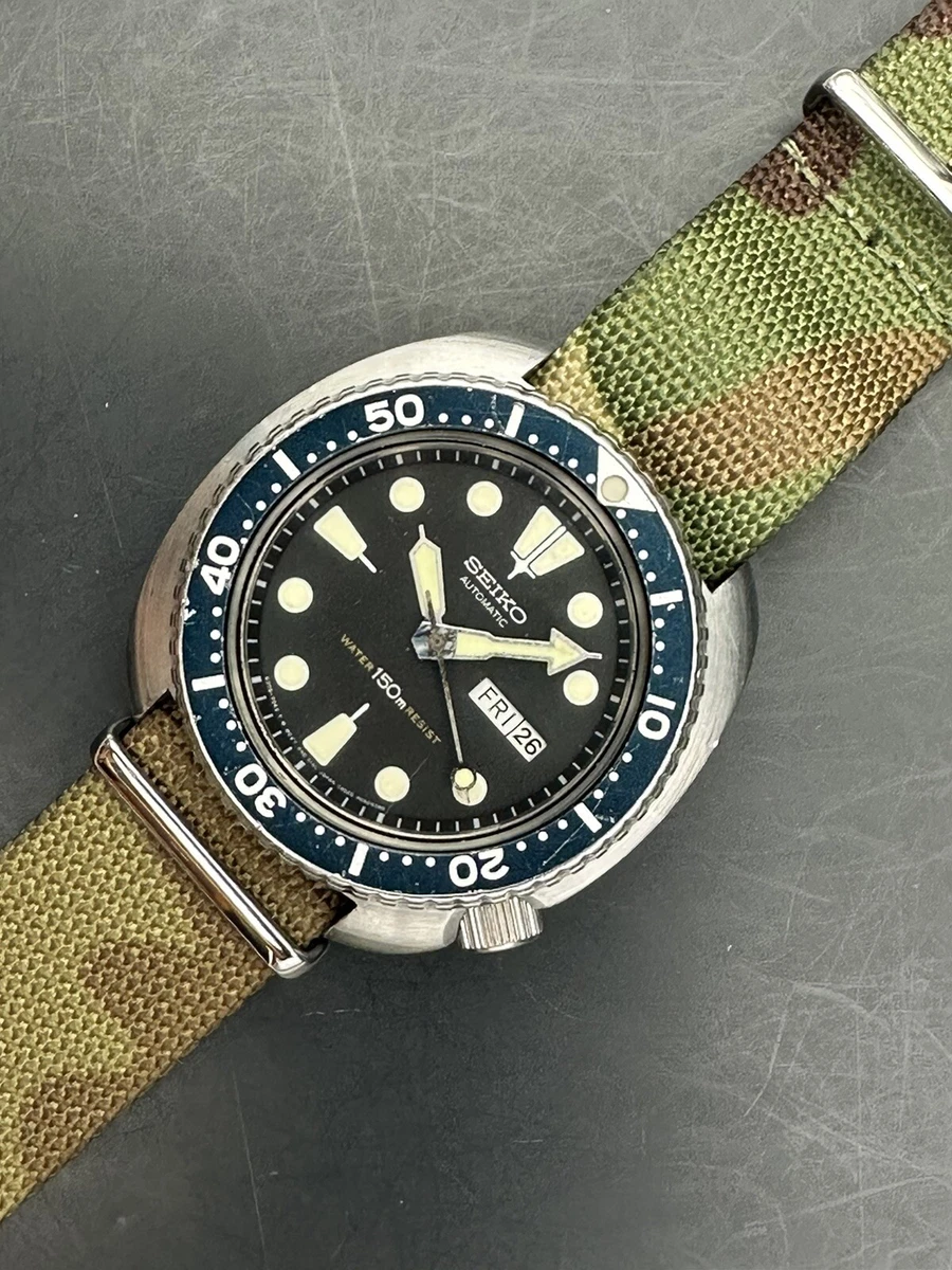 VGC May 1984 Seiko 6309 7049 150m Blue Diver Watch. eBay