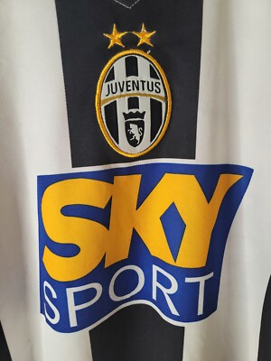 Juventus サッカージャージ 黒白ストライプ 2018-19 Juventus adidas Hooded Track Jacket - 4/10 - (XL)