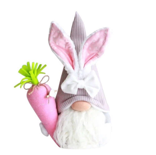 UK Easter Bunny Gnome Plush Doll Dwarf Decoration Spring Gnomes Stuffed Toy Gift - Picture 8 of 14
