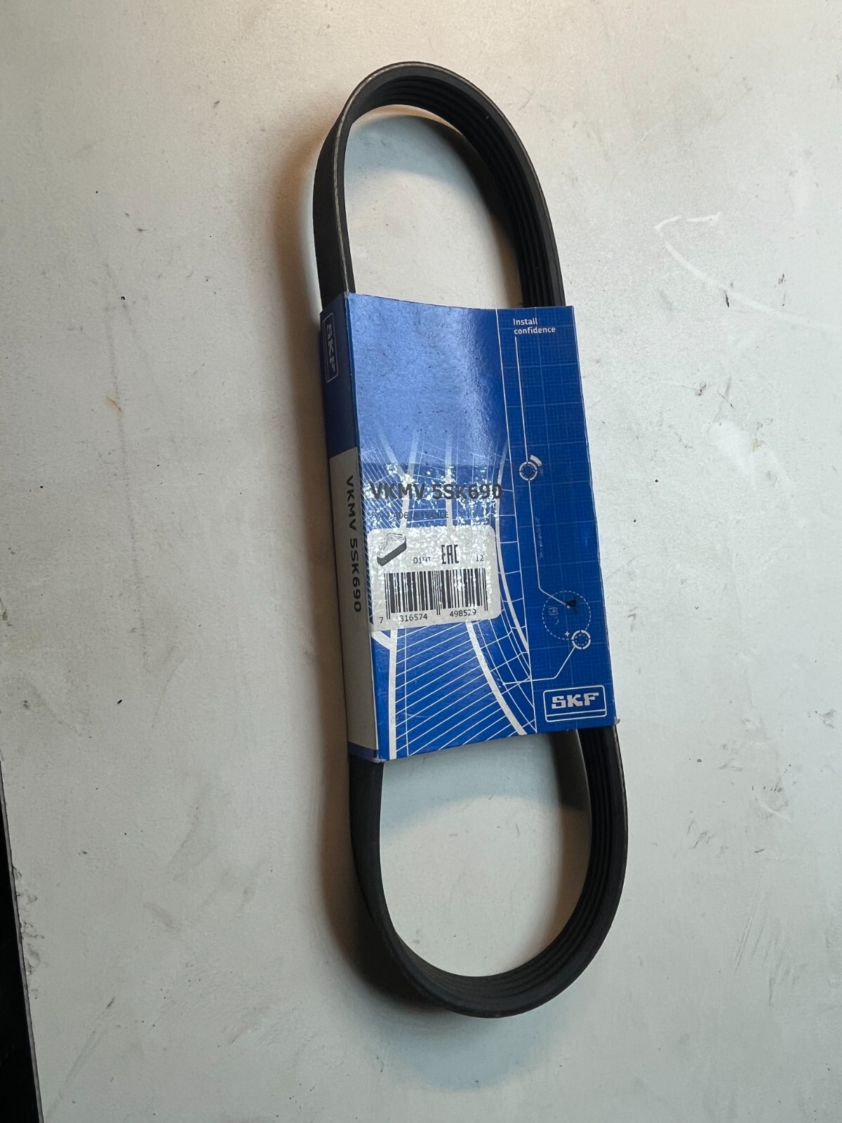 Cinghia trapezoidale SKF VKMV 5SK690 per FORD MAZDA