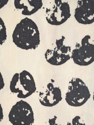 Ikea ALVHILD Baumwollstoff Meterware weiss schwarz Dots NEU Rar