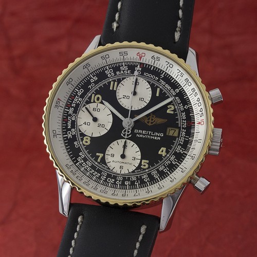 BREITLING NAVITIMER CHRONOGRAPH AUTOMATIK GOLD / STAHL 81610 VP: 6680,- EURO
