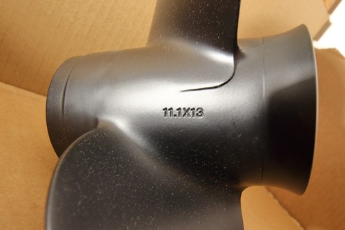 TOHATSU NISSAN 40 50 HP HP HÉLICE 3 CUCHILLAS 11.1"" DIA X 13"" PASO P/N 3T5B645270 - Imagen 4 de 6