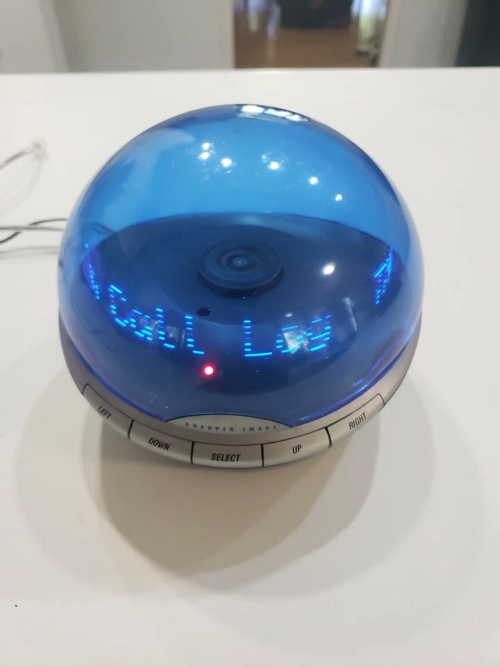 Sharper Image InfoGlobe Scrolling Caller ID BLUE WI701 MINT # 1407 uu - Image 2 of 4