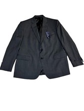 Stafford Classic Fit 100 Wool Medium Gray Men  s Sport Coat Suit Jacket Sz 50 L