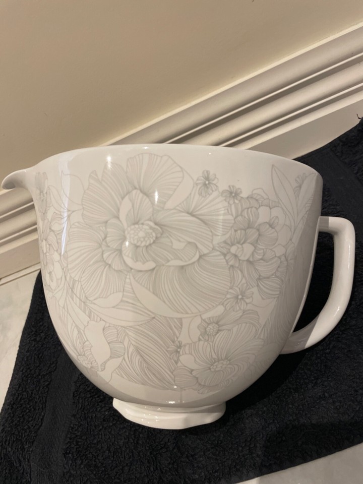 Kitchen Aid ceramic bowl Whispering Floral 5 Quart eBay