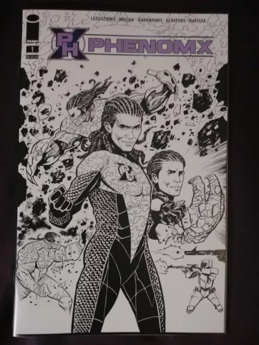 PHENOM X #1 1 :10 McFarlane B&W Variant Image Optioned J. Leguizamo
