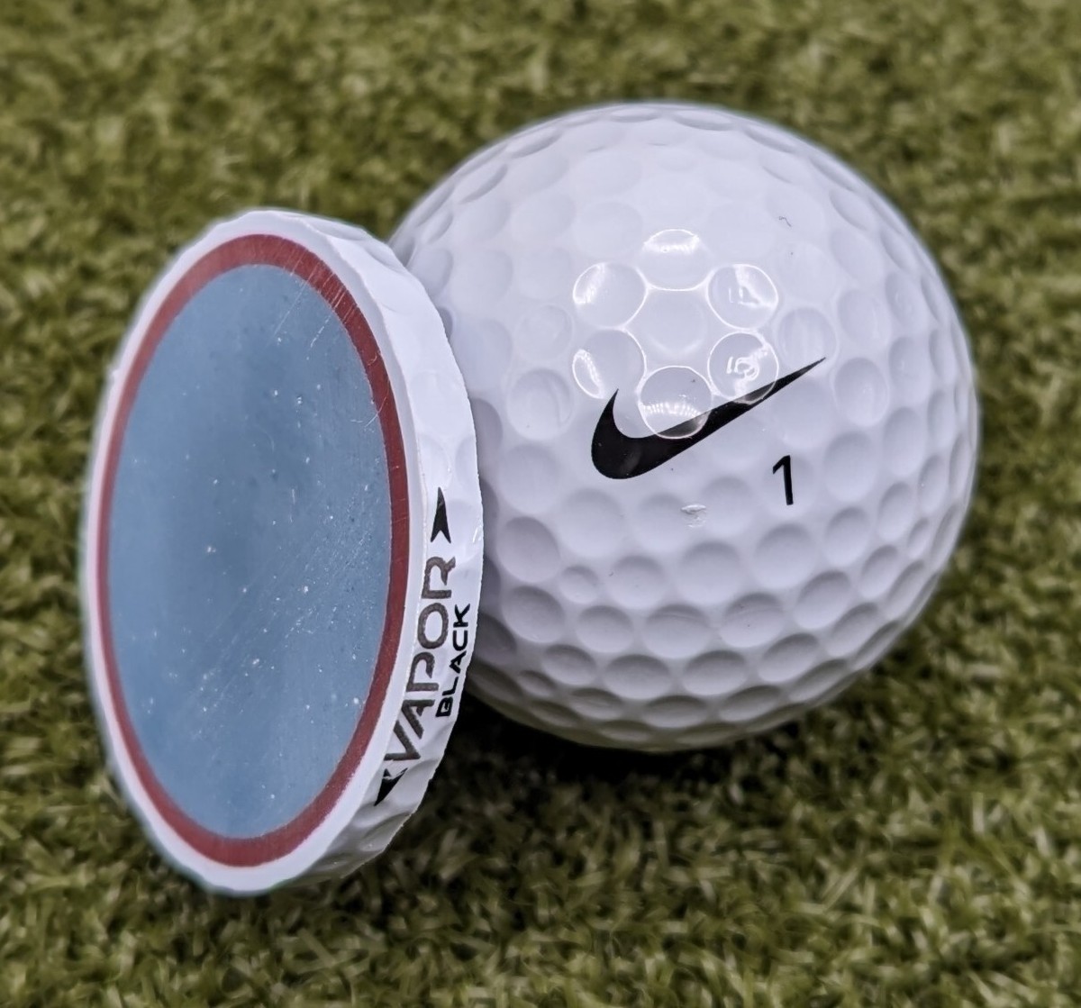 nike vapor black golf ball