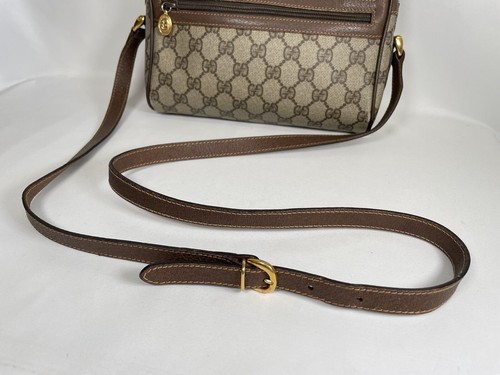 Vintage Gucci Aherry Line Bag Purse Shoulder Crossbody Supreme PVC Leather - Picture 9 of 24