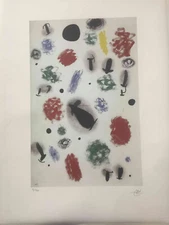 Joan Miro Lithograph off set cm 56x76 signature on plate certificate