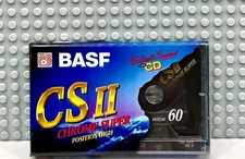 BASF  CHROME SUPER  II  CS II   60 1995  TYPE II CASSETTE TAPE (SEALED)