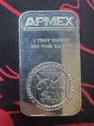 1 oz APMEX Classic Silver bar .999+ fine silver