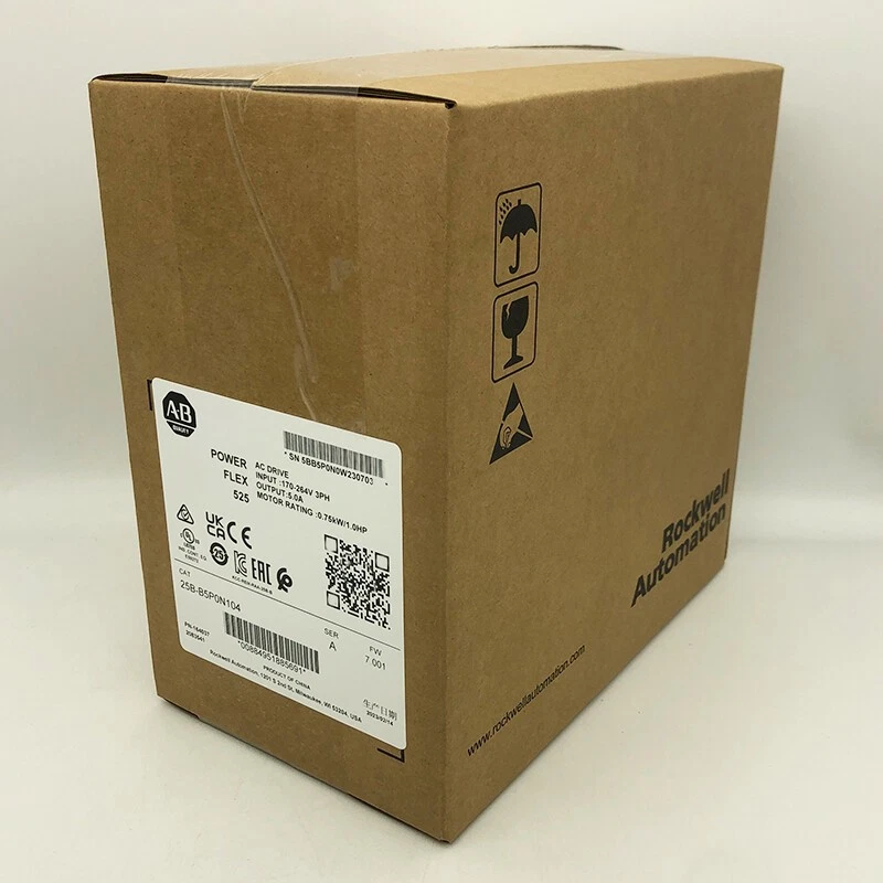 25B-B5P0N104 Novo PowerFlex 525 0.75KW (1HP) AC Drive 25BB5P0N104 AB EUA Imposto Livre - Imagem 4 de 4