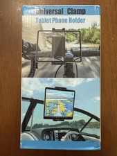 Universal Clamp Tablet Phone Golf Cart Boat Holder