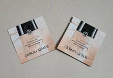 2 Giorgio Armani Luminous Silk Perfect Glow Flawless Foundation Samples - 3.75
