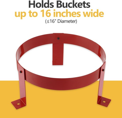 #ad 5 Gal Bucket Holder 16 Inch Diameter Bucket Holder Rack for RV Truck Cart U $36.99