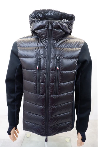 Giacca cappotto sci Moncler uomo NUOVISSIMO Grenoble Maglia zip taglia S nero