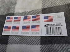Authentic USPS First Class Forever Stamps-100 Ct Self Adhesive USA Freedom Flag