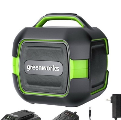 Greenworks POWERALL 24V Bluetooth Portable Speaker w/ 2Ah Battery & Charger *NEW
