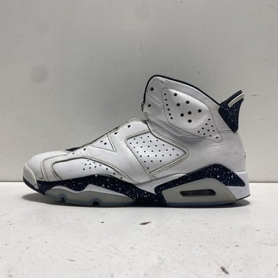Nike Air Jordan 6 Retro Reverse Oreo White Black Sneakers Men's Size 9.5