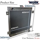 Radiator For 1962 62 Chrysler S Series Valiant 318 V8 Auto Manual 62mm Aluminium