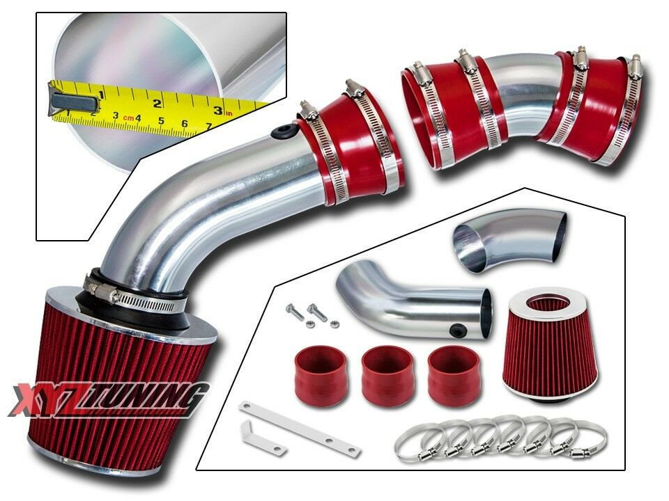 RED 1996 1997 1998 1999 Chevy C2500 K2500 Suburban 5.0/5.7 Air Intake+Filter 3"