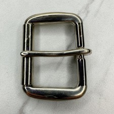 Silver Tone Simple Basic Roller Belt Buckle