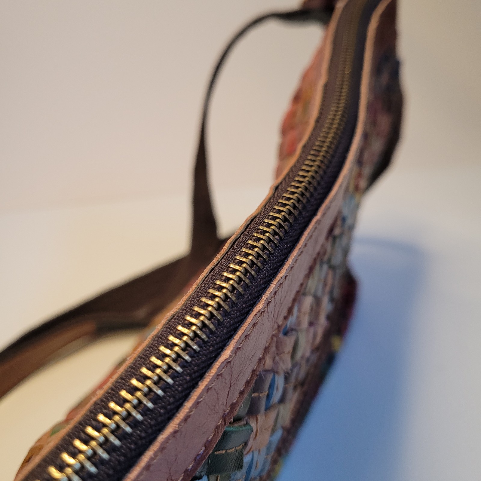 Ameri Leather Woven Shoulder Bag Stella Multicolo… - image 21