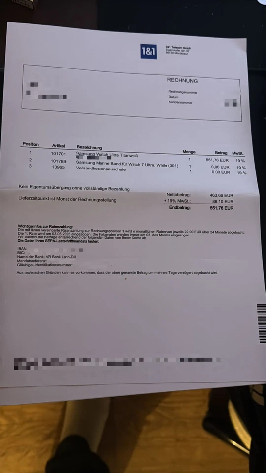 Samsung Galaxy Watch Ultra Modell LTE 47mm , 2025 Titan Armband und Garantie - Bild 3 von 3